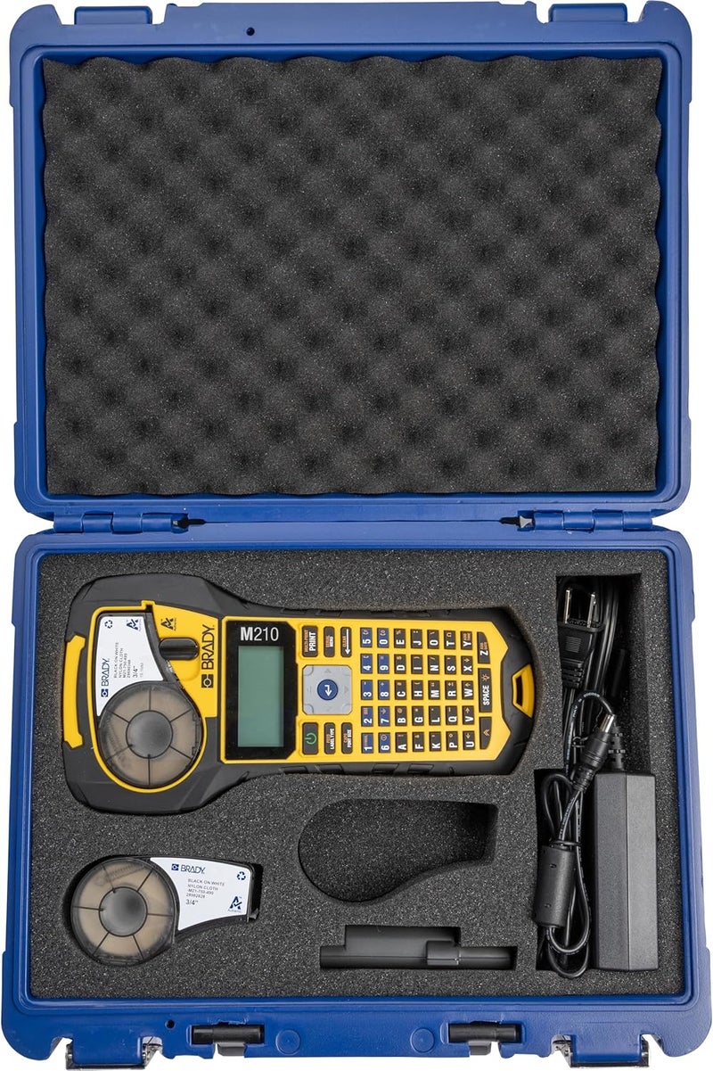 Brady Hard Case for M210, M210-LAB, BMP21, BMP21-LAB, BMP21-PLUS Portable Label Printers (M210-HC), Blue - Image 4